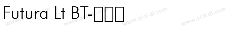 Futura Lt BT字体转换